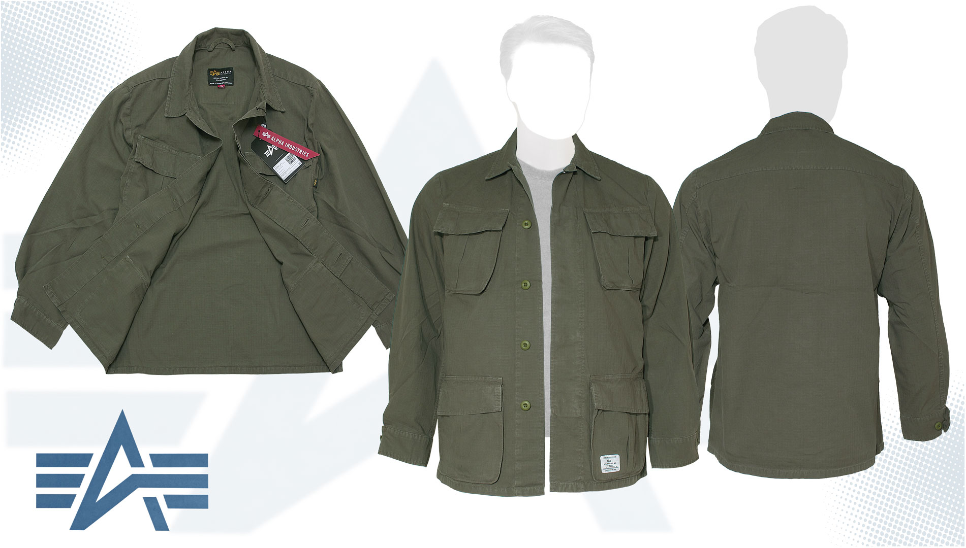 Куртка "Jungle Fatigue Shirt Jacket" Olive