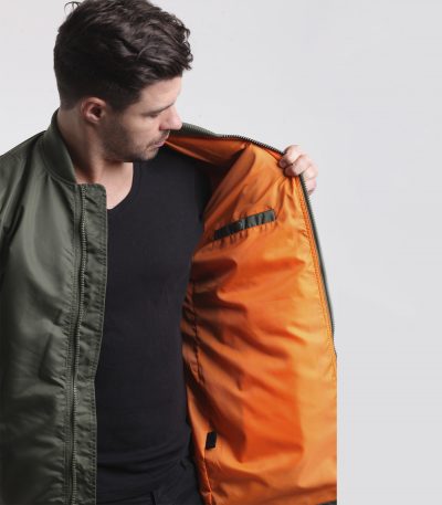 Куртка&quot; B-17 Long Light &quot;Sage green/orange
