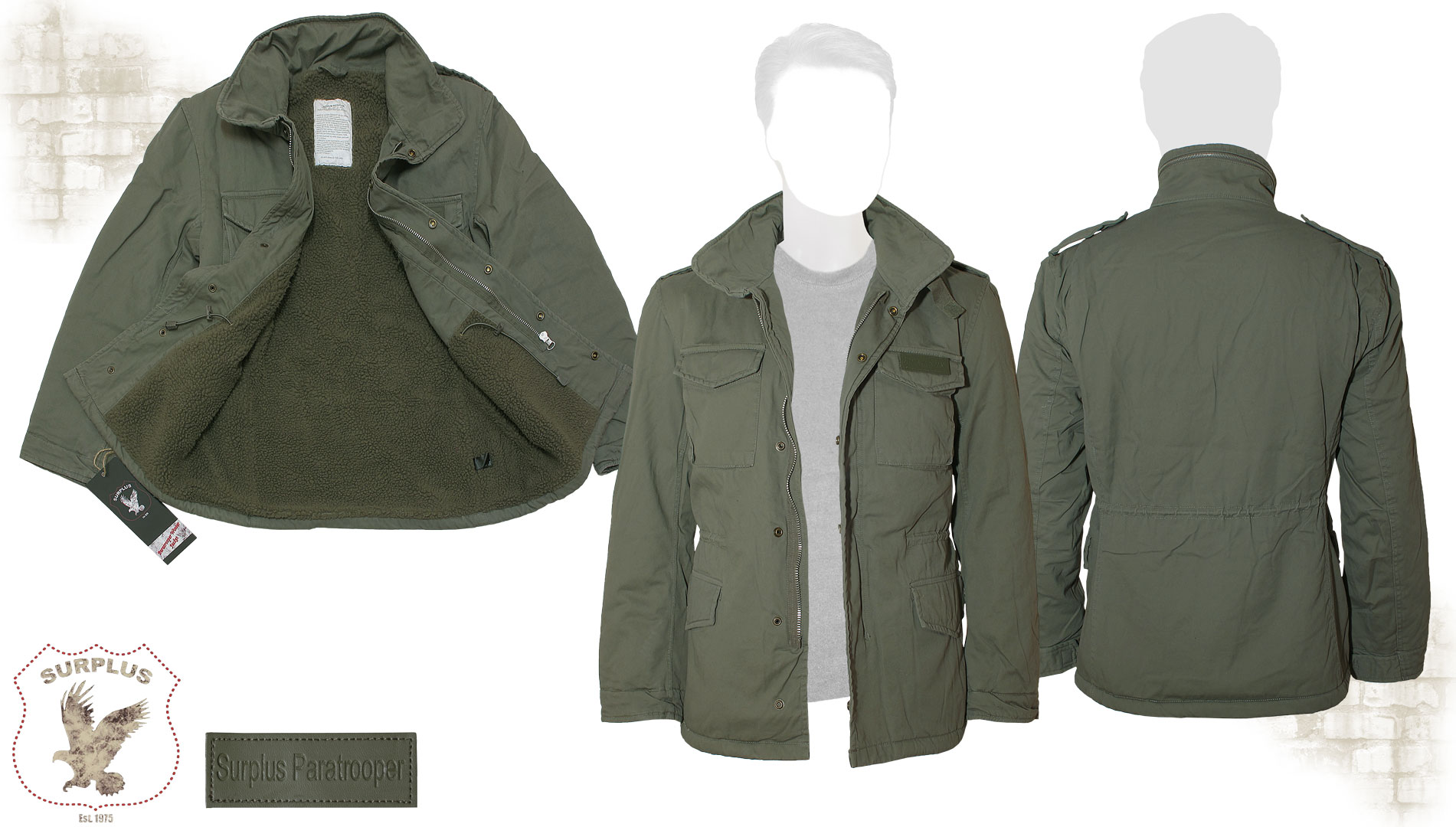  Куртка утеплённая &quot;Paratrooper Winter Jacket&quot;  Olive