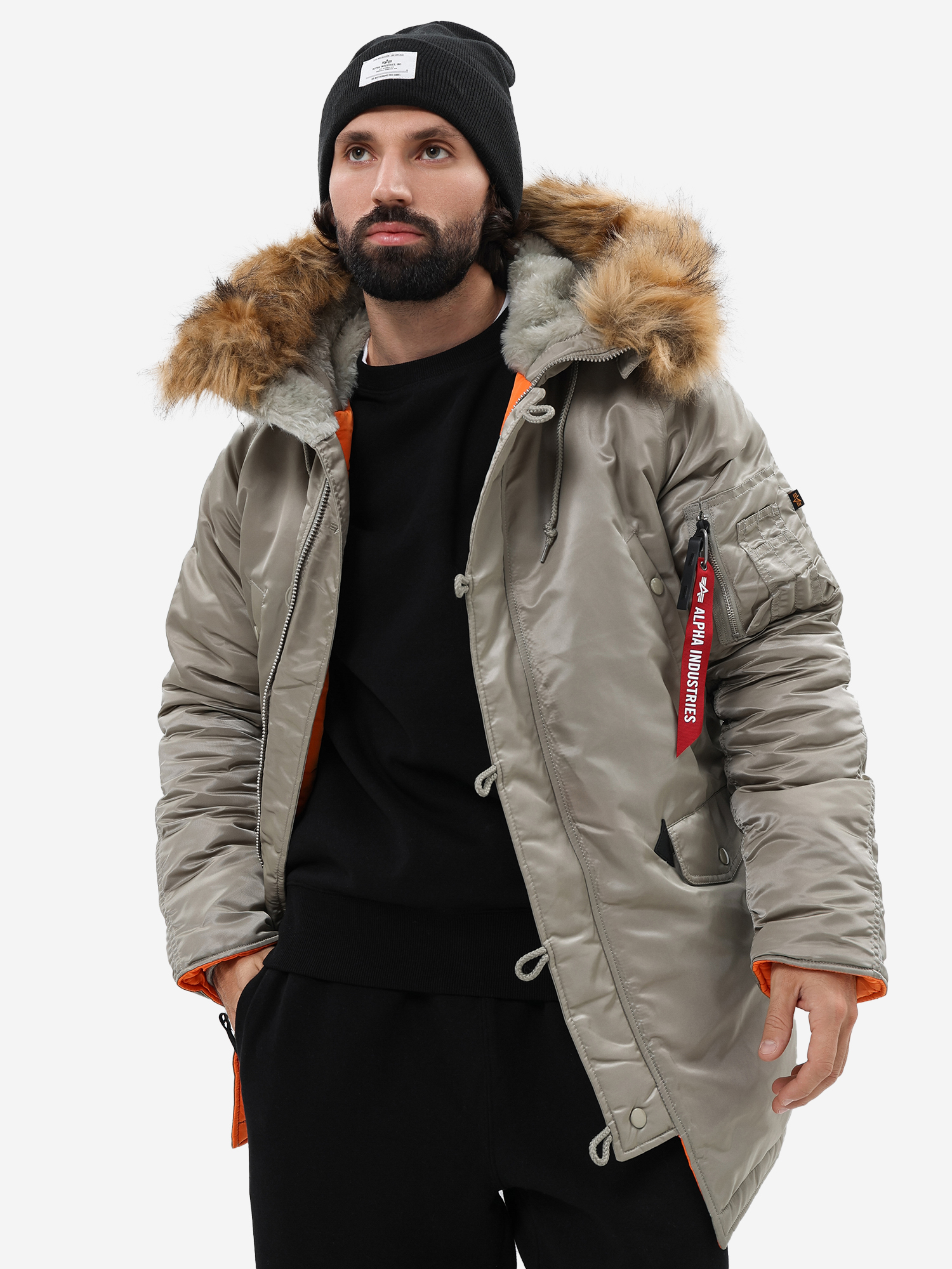 Куртка &quot;Slim Fit N-3B Parka&quot; Khaki