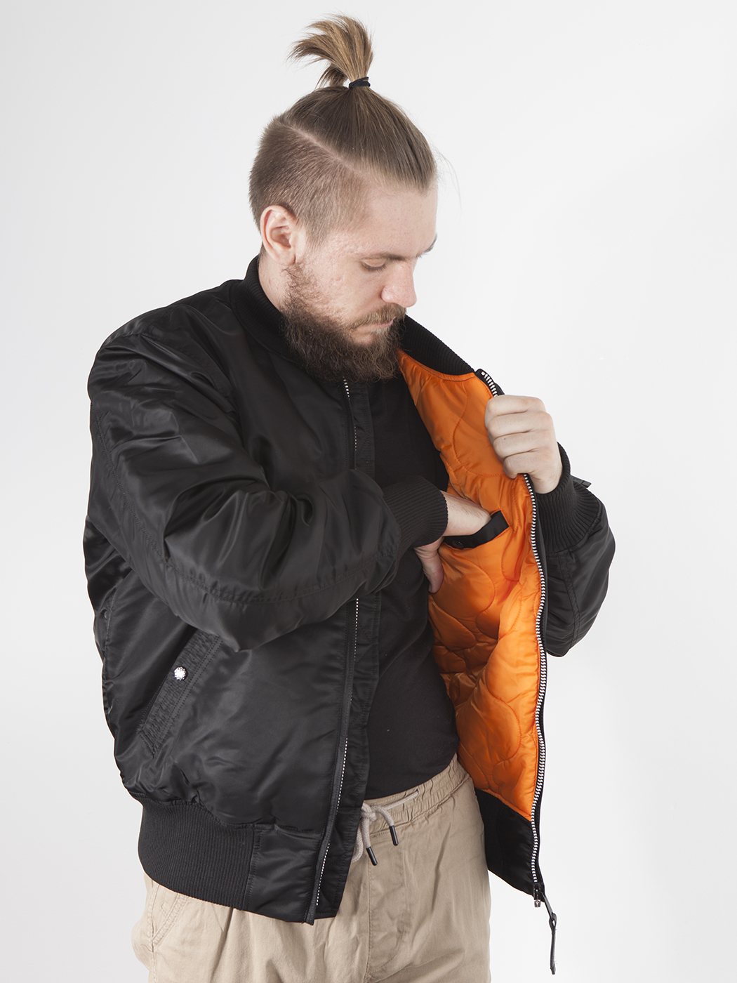 Куртка "В-17" Black/Orange