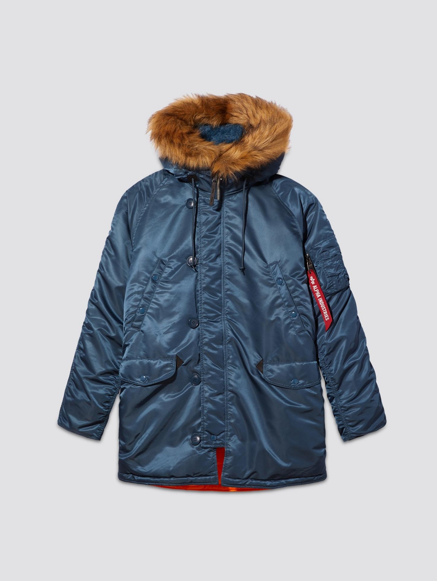 Slim Fit N-3B Parka  Slate Blue