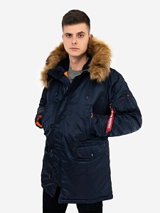 Slim Fit N-3B Parka Replica Blue