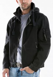 Куртка &quot; Denim Hooded Jacket 421 &quot;Black