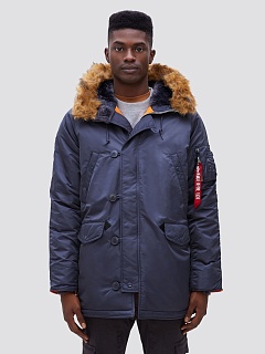 Slim Fit N-3B Parka Replica Blue