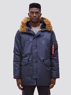 Slim Fit N-3B Parka Replica Blue